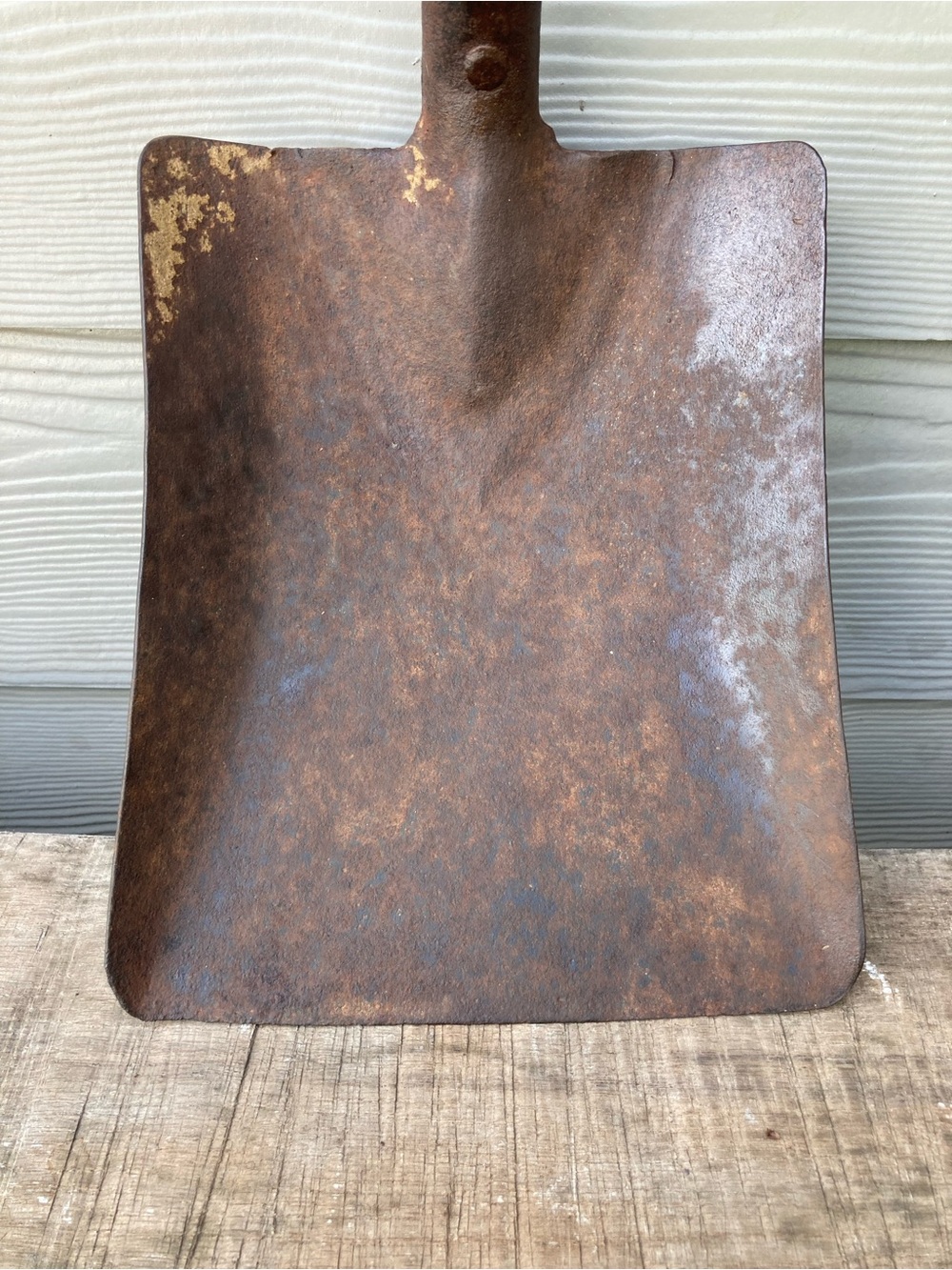 Primitive Rusty Shovel with Wood Handle Vintage Garden Tool - Picture 5 of 16